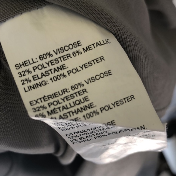 Stork & BABE | Metallic silver v-neck shirt sleeve maternity dress - Picture 3 of 7